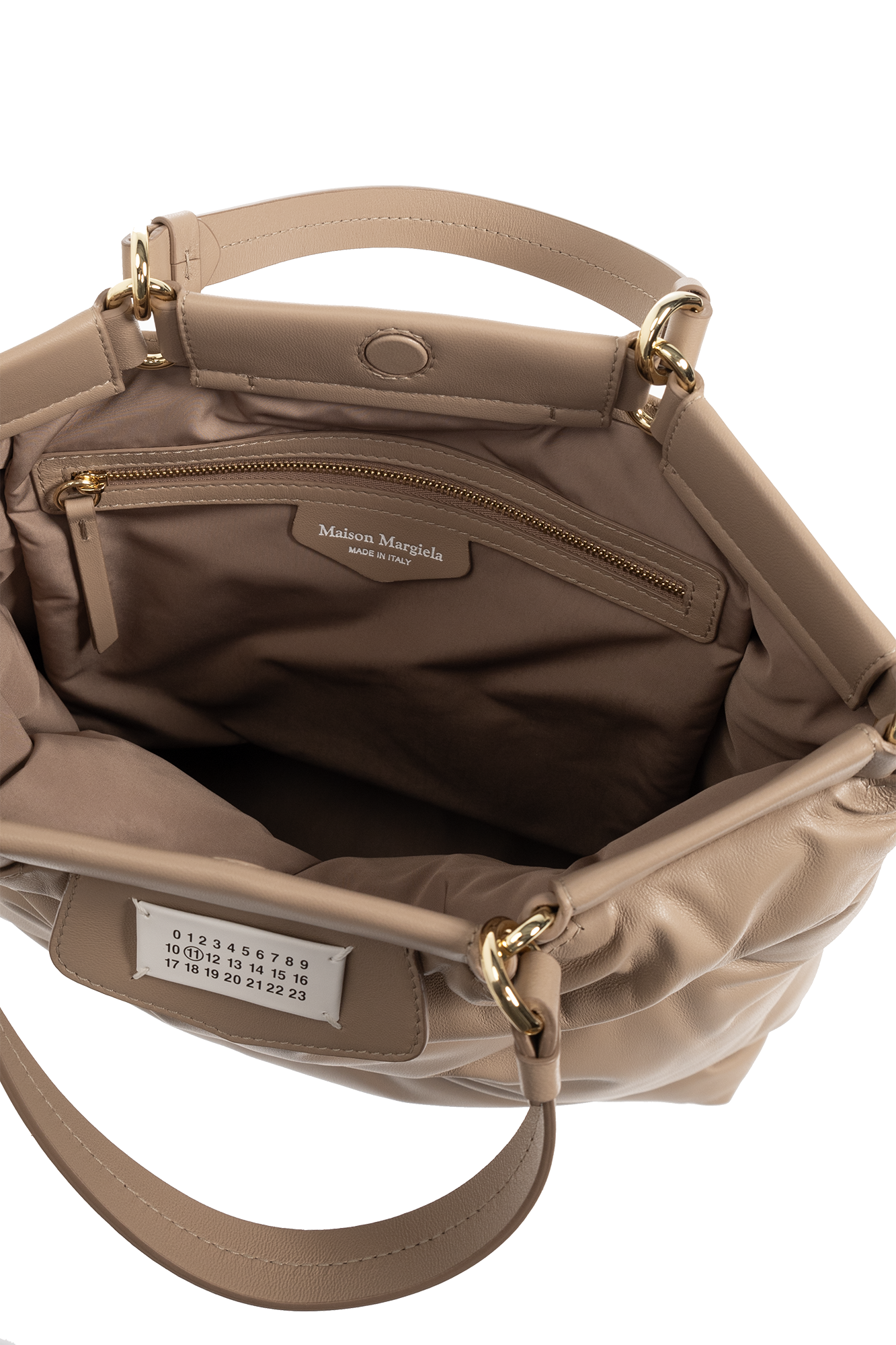 Beige 'Glam Slam Medium' shoulder bag Maison Margiela